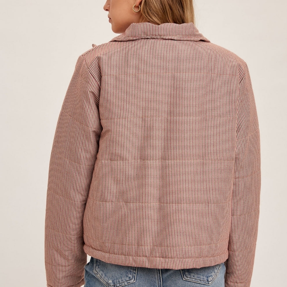 Hem & Thread Checked Puffer Jacket - Picture 2 of 4